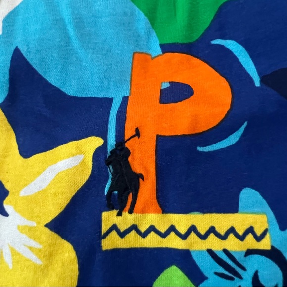 Polo Ralph Lauren Tropical Print Cotton Tee - Picture 9 of 14